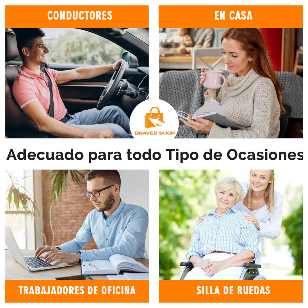 Soporte Lumbar Ergonómico Transpirable